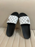 LV CHECK WHITE